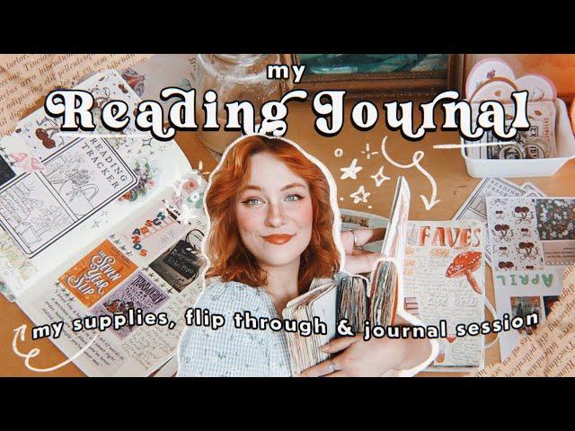 all about my READING JOURNAL  flipthrough, fave supplies + cozy journal with me time!