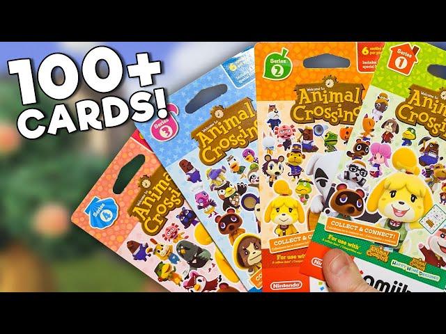 OVER 100 NEW AMIIBO CARDS UNBOXED?! - Animal Crossing
