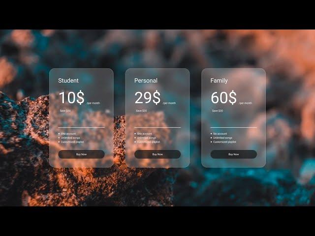 Create Responsive Pricing Table Using HTML & CSS