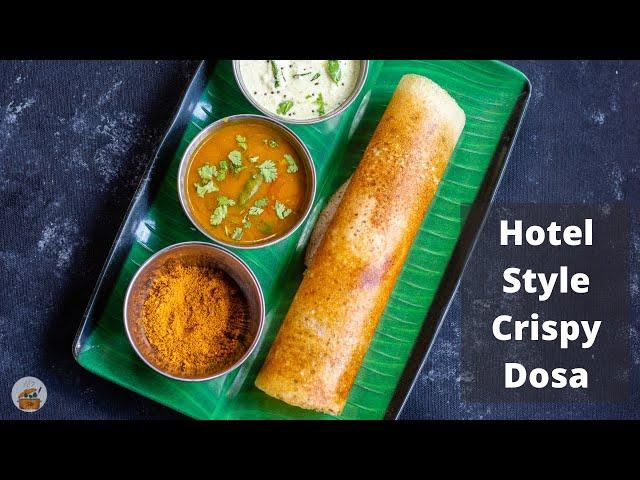 Hotel Style Crispy Dosa  Recipe with batter made in MIxie Jar