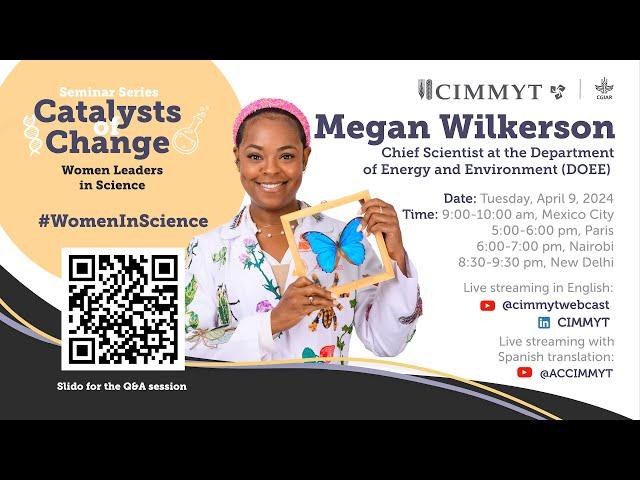 Catalysts of change. Presenting: Megan Wilkerson. Join us on April 9, 2024.