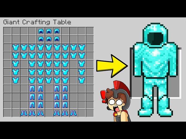 Paso Minecraft PERO los CRAFTEOS SON GIGANTES  Crafteos 100% Ilegales con Invictor