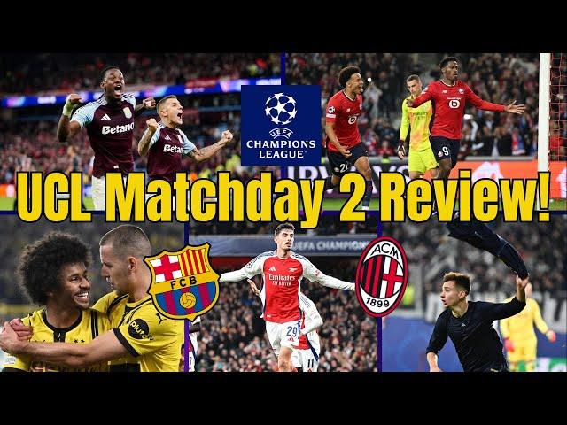 (ASMR) Villa & Lille SHOCK Bayern & Madrid! Arsenal Beat PSG! UEFA Champions League Review