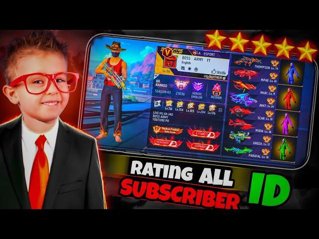 I Rated Random Subscribers Freefire Id  (?/10) | part 4