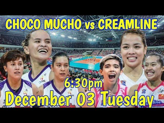 CHOCO MUCHO vs CREAMLINE I LIVE SCORBOARD PLAY-BY-PLAY & PLAYERS STATISTICS