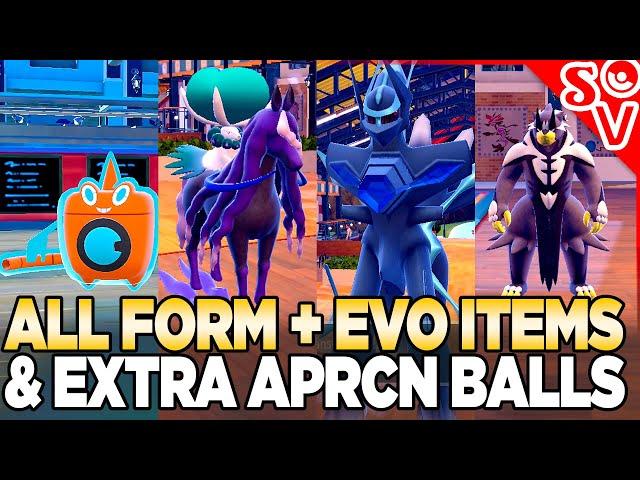 How to Get All Evolution Items, Form Items, & Extra Apricorn Balls  in Pokemon Scarlet and Violet