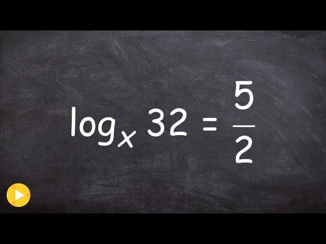 Solving a simple logarithm