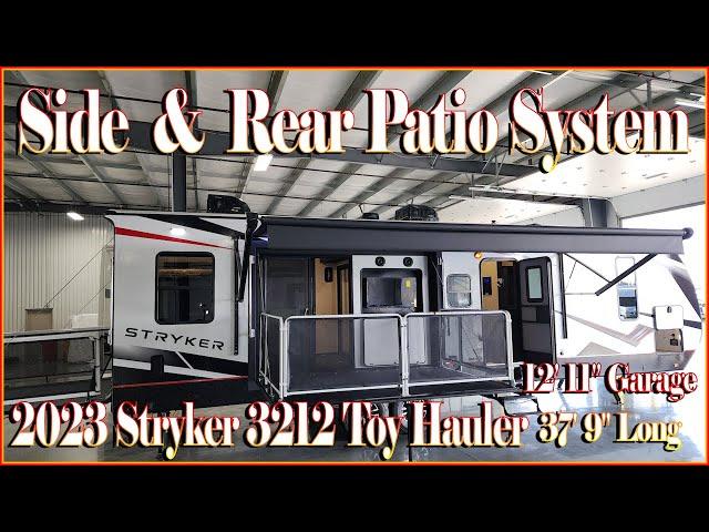 TWO PATIO DECKS! 2023 Stryker 3212 Toy Hauler Trailer by Cruiser RV at Couchs RV Nation