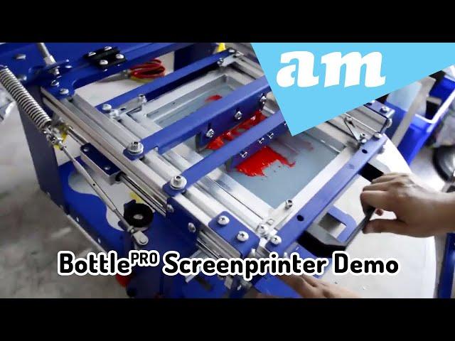 ScreenMaster Bottle-PRO Screen Printer Demonstration and Basic Operation Steps Explained