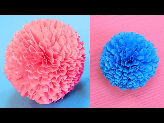 DIY Потрясающий пушистый шар / Декор из бумаги своими руками / Fluffy Paper Ball