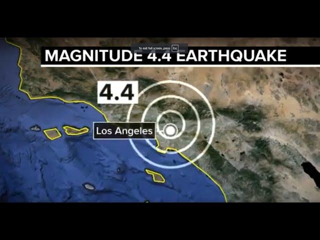 4.4 magnitude earthquake strikes Los Angeles area, the USGS says