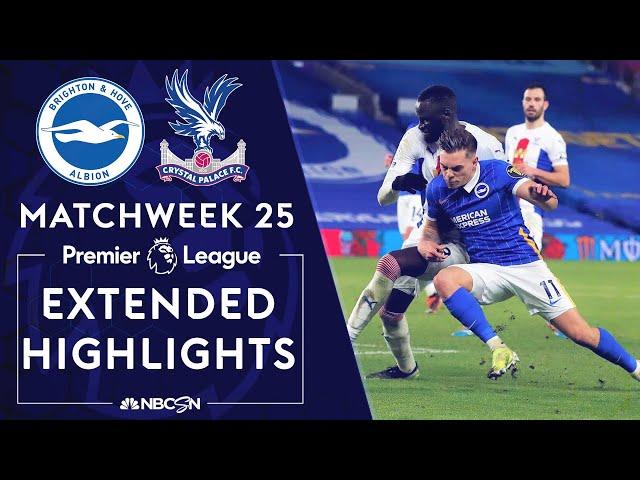 Brighton v. Crystal Palace | PREMIER LEAGUE HIGHLIGHTS | 2/22/2021 | NBC Sports