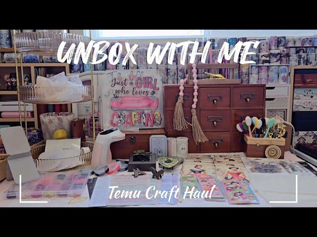 ASMR Unboxing | Temu Craft Haul #temu #temuhaul #temugems