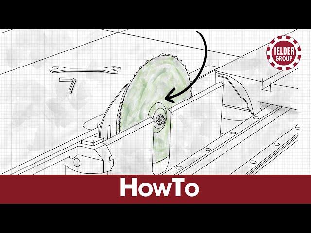 Installing the saw blade | Felder Group HowTo