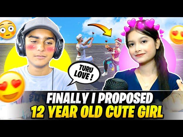 Finally I Proposed 10 Years Old Cute Girl Youtuber  - But I Scammed Her  - Free Fire Max