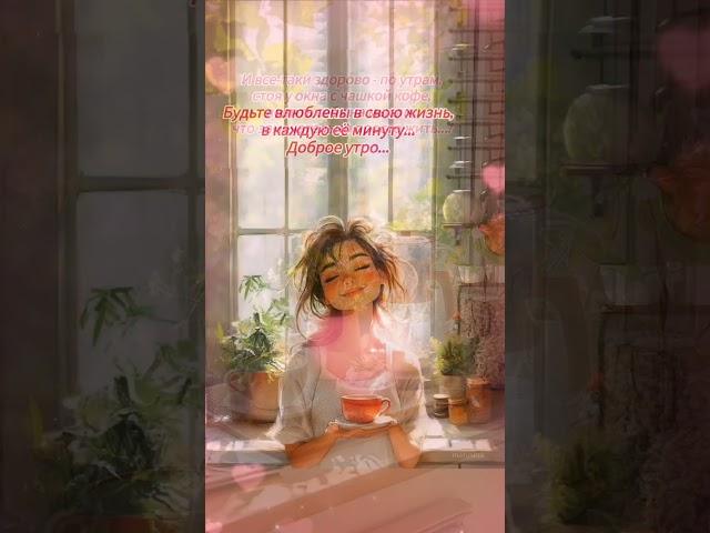 Доброе утро,хорошего дня открытки на каждый день #открытка #доброеутро #видеооткрытка #доброеутречко