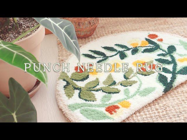 펀치니들 러그는 만드는데 오래걸린다고? Punch needle rug /No tufting gun