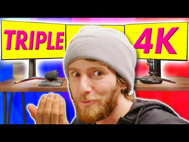 This is FINALLY Possible! - Triple 4K high refresh gaming (LG Ultragear 27GN950-B)