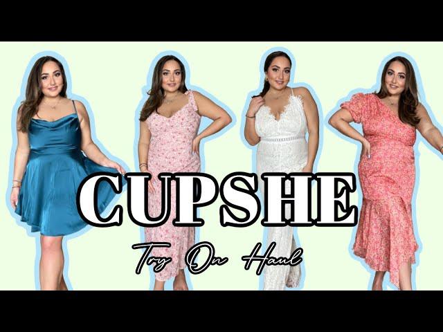 CUPSHE BEACH WEDDING GUEST DRESSES TRY ON HAUL | SIZE 12