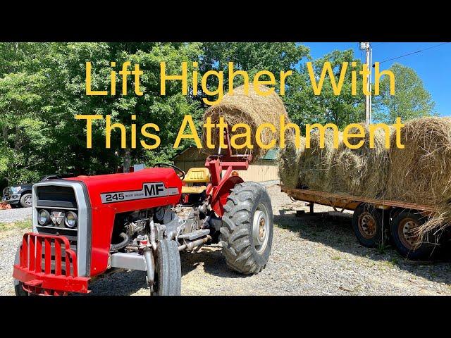 Triple Your Tractors 3 point lift height! Scissor Lift Adapter.