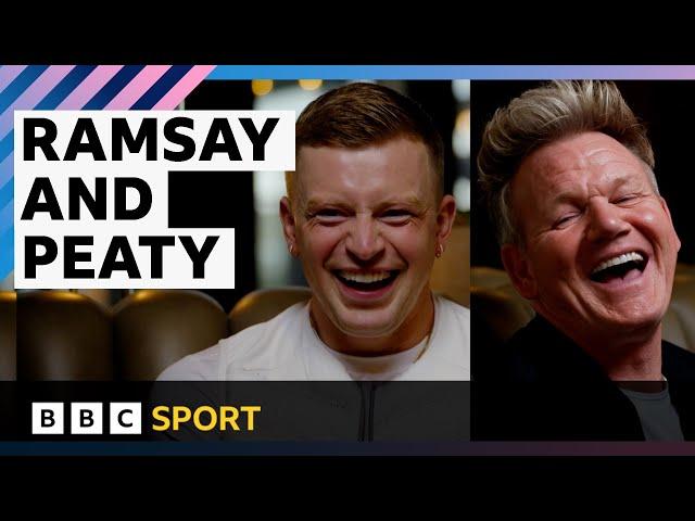 Gordon Ramsay's 'no pressure' interview with Adam Peaty | Paris 2024 Olympics | BBC Sport