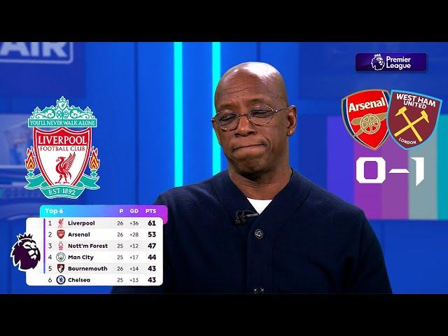 Arsenal vs West Ham 0-1 Ian Wright Go Angry - Liverpool 99% will Win the Premier League