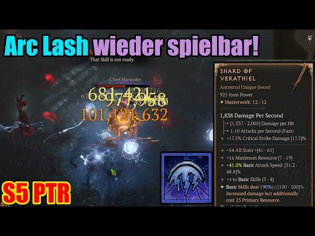 Diablo 4 PTR | Arc Lash wieder spielbar!