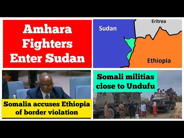 Amhara Fighters Enter Sudan | Somalia Accuses Ethiopia of Border Violation | Afar Somali Undufu