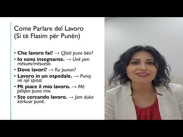 Impara i Tipi di Lavori in Albanese