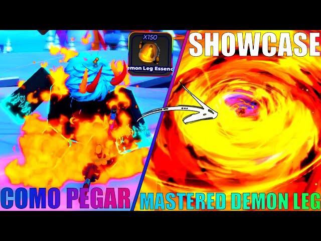 SHOWCASE + COMO PEGAR O NOVO ESTILO DO SANJI! MASTERED DEMON LEG (One Fruit Simulator)