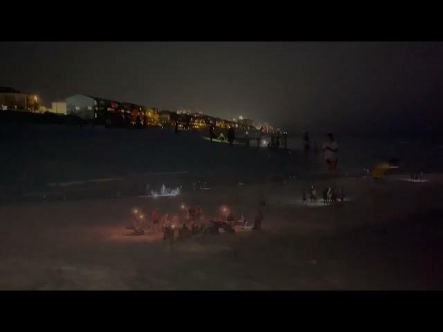 beach culture...people enjoying beaches at night