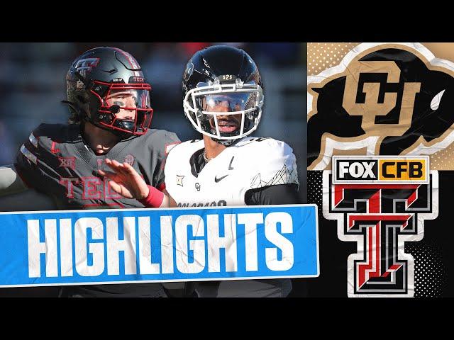 No. 20 Colorado Buffaloes vs. Texas Tech Red Raiders Highlights | FOX College Football