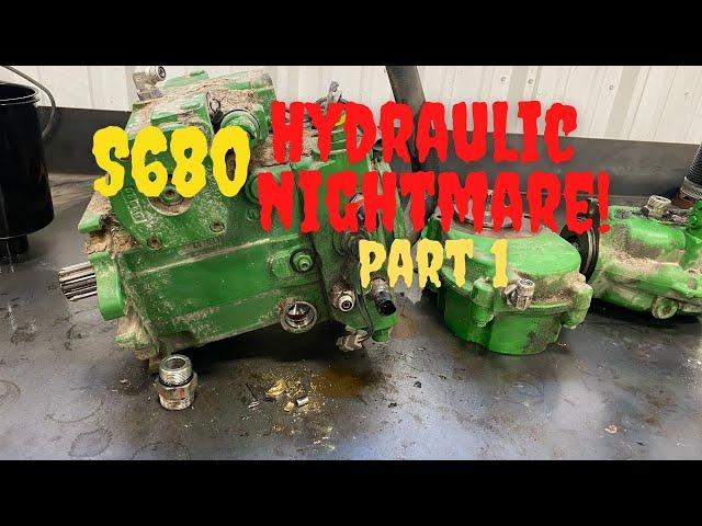 John Deere S680 ProDrive hydrostatic pump failure.