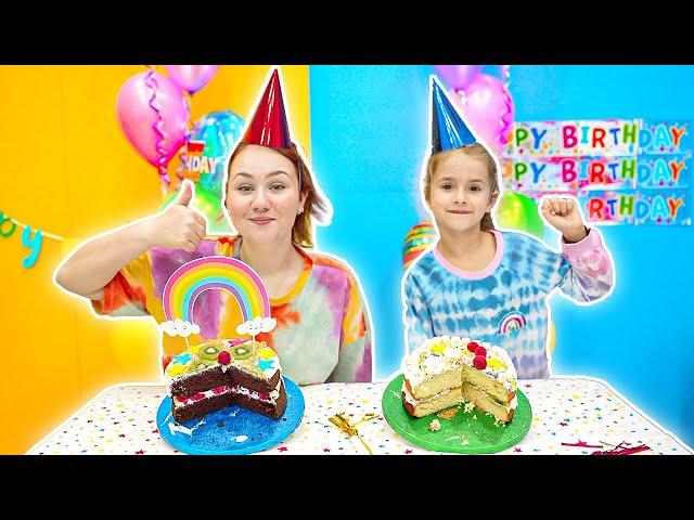 Ruby and Bonnie Baking with Granny for her Birthday