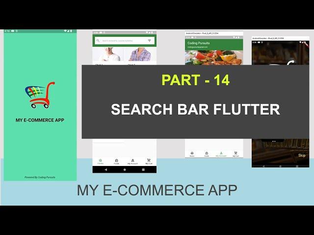 Search Bar Flutter to Select Products - 14 - Flutter Ecommerce App With Firebase