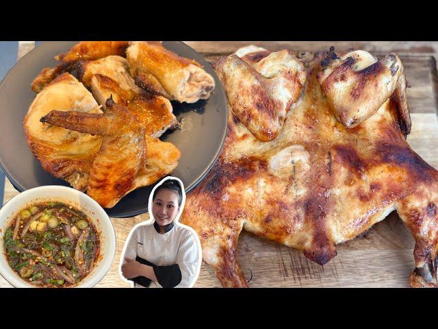 Amazing Roasted Thai Style Chicken• ONE OF THE RECIPES that you can eat in Thailand|ThaiChef Food