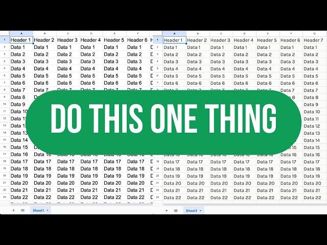 This One Thing Makes It Easy to Work in Spreadsheets