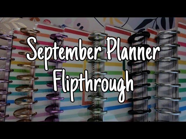 September Planner Flipthrough | Happy Planner Classic and BIG | Functional Planning + Outdated Pages