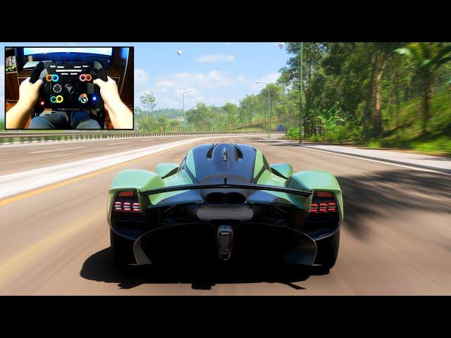 Forza Horizon 5 - 2023 Aston Martin Valkyrie, FH5 Thrustmaster TS-XW Gameplay w/tune