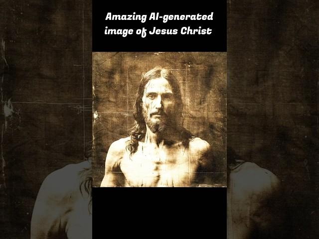 Amazing AI-generated image of Jesus Christ based on the (authentic) Shroud of Turin #jesus