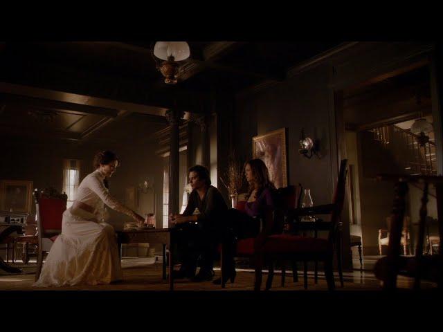 TVD 6x17 - Lily tells Damon and Elena how she ended up in the 1903 prison world | Delena Scenes HD