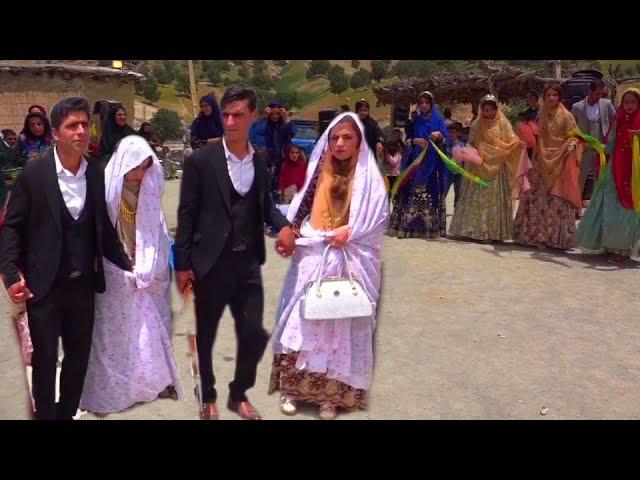 Wedding celebration of two brothers in the village. Ashayiri Bakhtiari