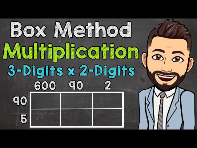 Box Method Multiplication | 3-Digits x 2-Digits | Math with Mr. J