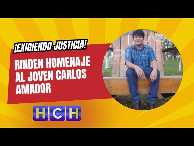 ¡Exigiendo justicia! Rinden homenaje al joven Carlos Amador