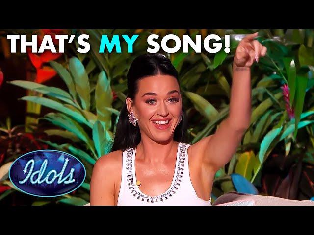 Singing Katy Perry's Songs ... IN FRONT OF Katy Perry! | Idols Global