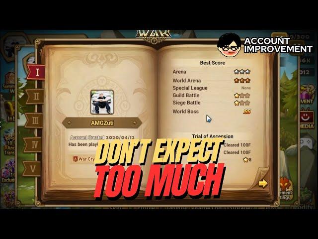 The BEST I Can Do For an EARLY Game Account! - Summoners War