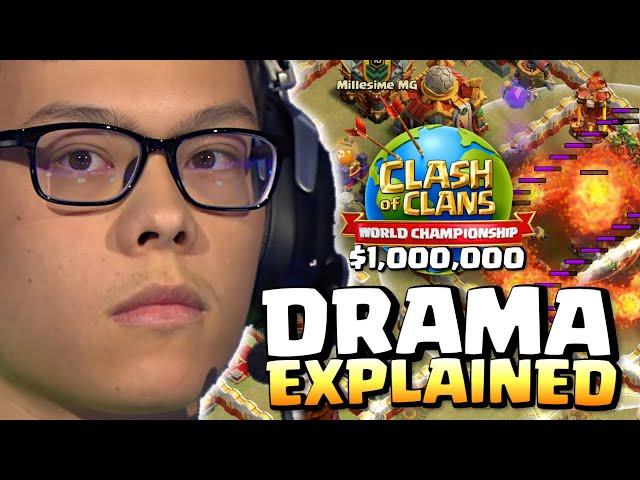 Most CONTROVERSIAL WAR in Clash of Clans Esports History in $1,000,000 WORLD CHAMPIONSHIP!