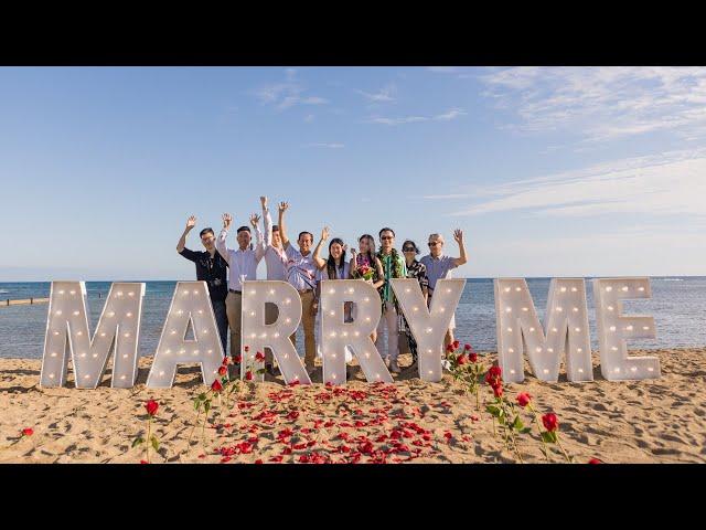 Proposal Videography | Hawaii "MARRY ME" Letters