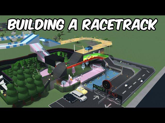 BUILDING A RACETRACK in BLOXBURG