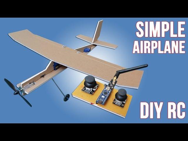 How To Make Simple RC Airplane For Simple Radio Control. DIY RC Aiplane & Arduino RC